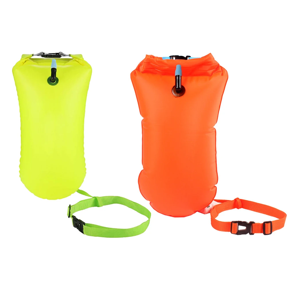 Swim Buoy Open Water - 1 Stück aufblasbare Schwimmboje mit Hüftgurt